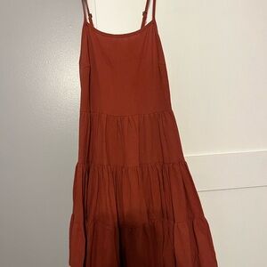 Women's Rust Sleeveless Dress